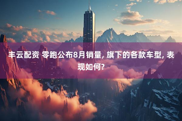 丰云配资 零跑公布8月销量, 旗下的各款车型, 表现如何?